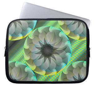 Spiral Shark by Kenneth Yoncich Laptop Sleeve