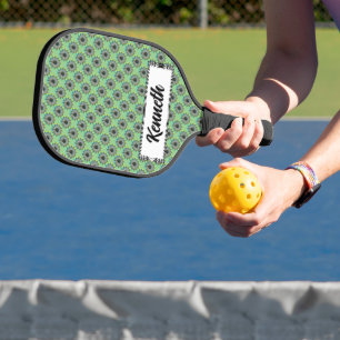 Spiral Shark by Kenneth Yoncich Pickleball Paddle