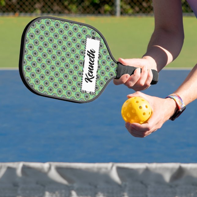 Spiral Shark by Kenneth Yoncich Pickleball Paddle (Insitu)