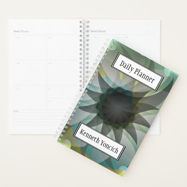 Spiral Shark by Kenneth Yoncich Planner (Display)