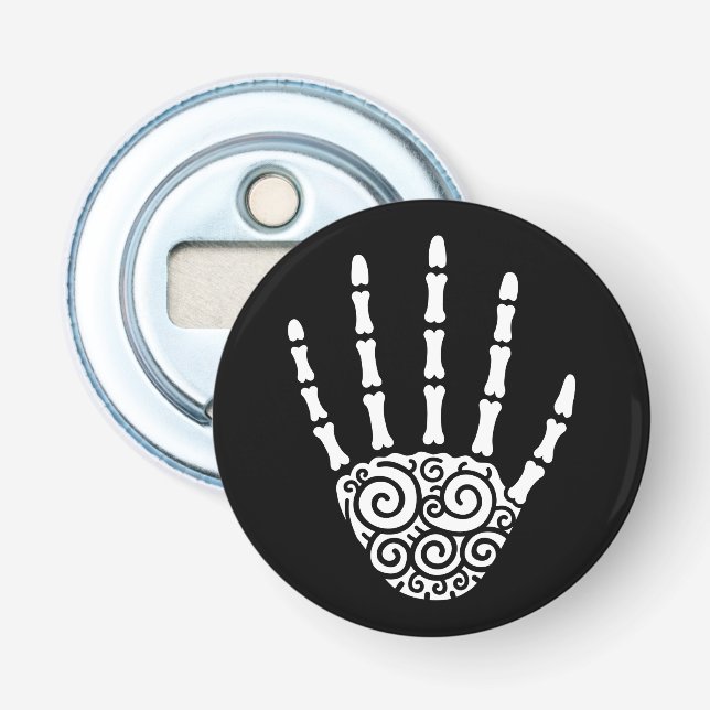 Spiral Skeleton Hand Bottle Opener (Front)