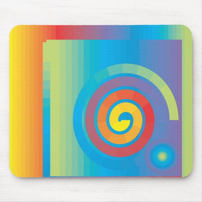 SPIRAL SQUARE MOUSE PAD (Front)