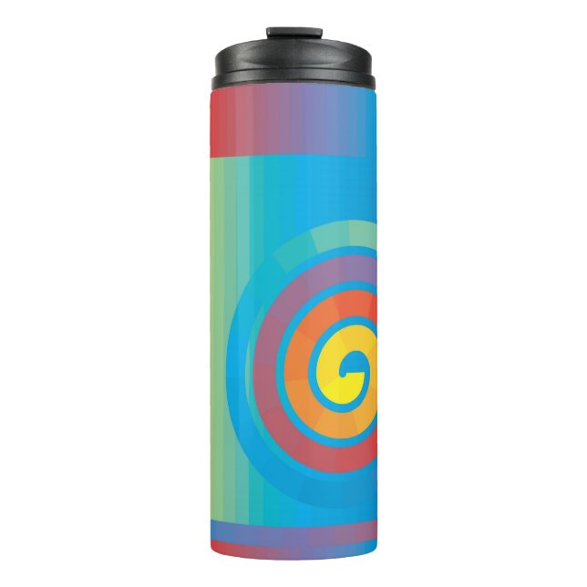 SPIRAL SQUARE THERMAL TUMBLER (Front)
