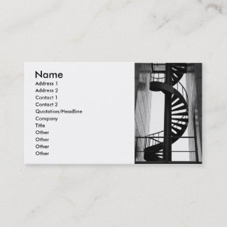 Spiral staircase business card