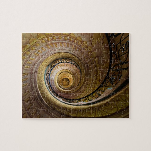 Spiral Staircase Pattern Jigsaw Puzzle (Horizontal)