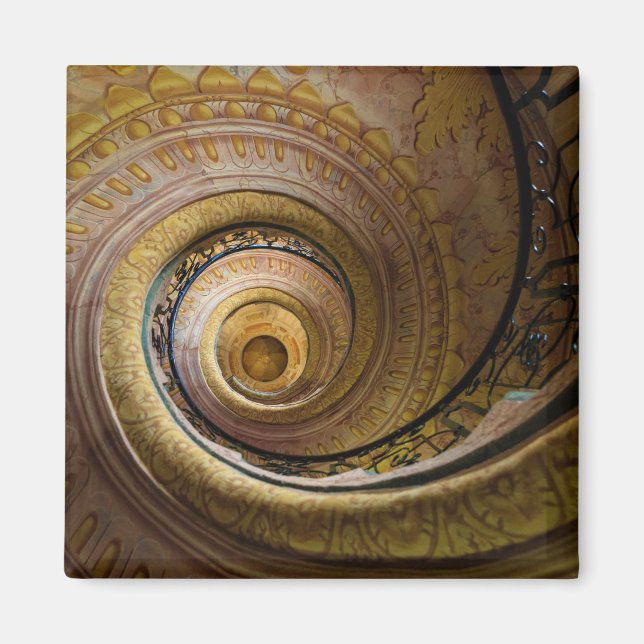 Spiral Staircase Pattern Magnet (Front)