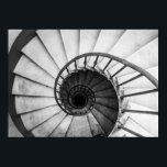 spiral staircase poster<br><div class="desc">spiral stairs viewed from above</div>