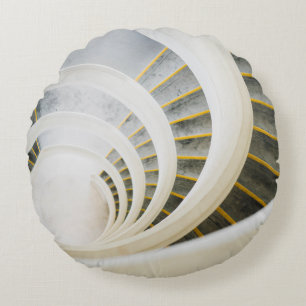 Spiral staircase round cushion