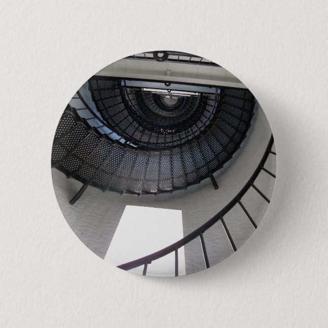 spiral stairs2 6 cm round badge (Front)