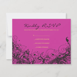 SPIRAL & STARS Bat Mitzvah Reply Card