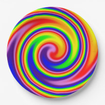Spiral Swirl Soft Focus Rainbow Colours Celebratio