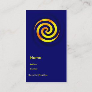 Spiral Theme Business Card