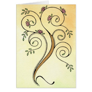 Spiral Tree Card