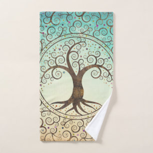 Spiral Tree of life - Yggdrasil Bath Towel Set