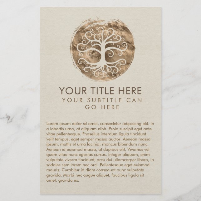 Spiral Tree of life - Yggdrasil Flyer (Front)