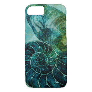 Spiral Turquoise Conch Shell Case-Mate iPhone Case