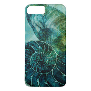 Spiral Turquoise Conch Shell iPhone 8 Plus/7 Plus Case