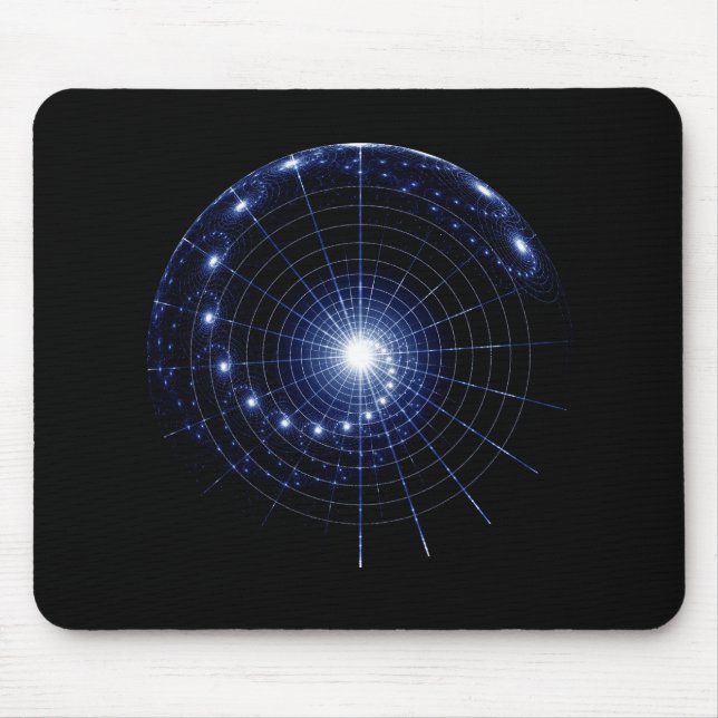 Spiral Universe, Imaginary Star Chart Mouse Pad (Front)