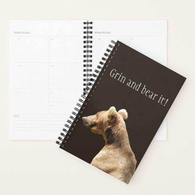 Spiral Weekly/Monthly Planner w/ grizzly (Display)