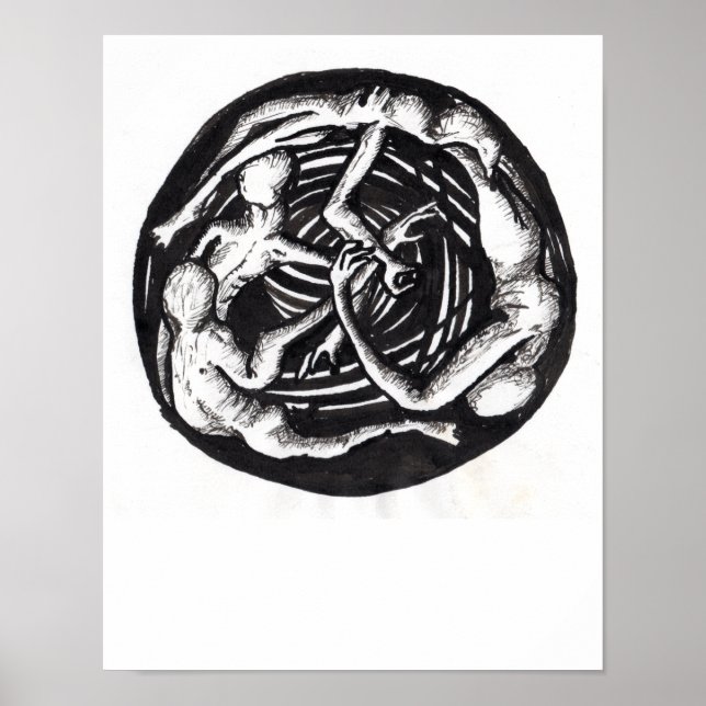 Spiraling Descent Poster (Front)