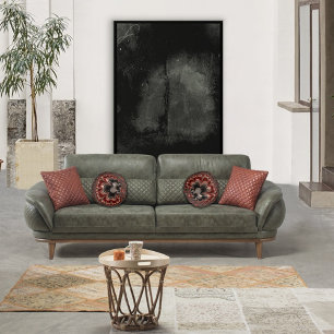 Spiraling Liquid Fractal  Round Cushion