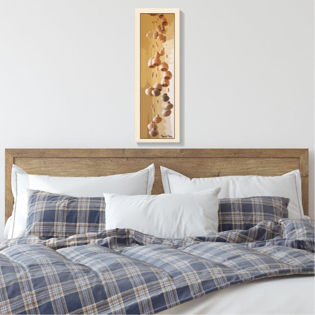 Spiralled Clay Wind Chimes Still Life Canvas Print (Insitu(Bedroom))