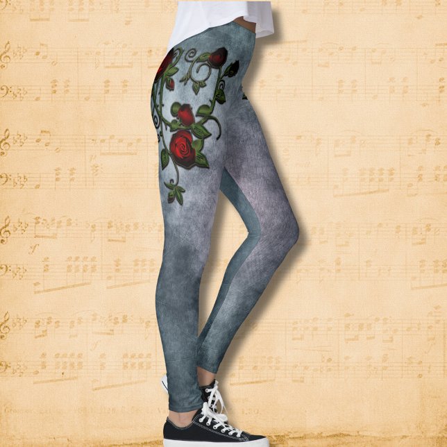 Spiralled Splendour: A Rose Vine Tale Leggings (Creator Uploaded)