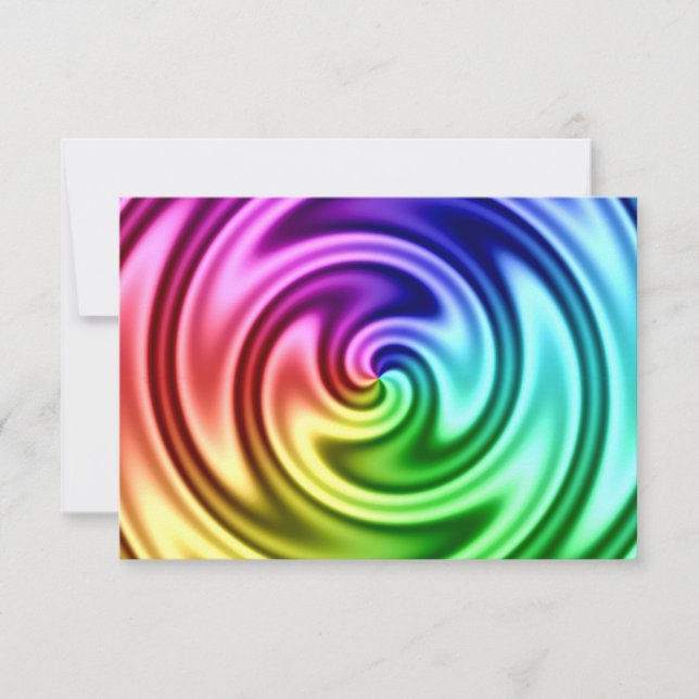 Spiralling Abstract Colourful Vortex (Front)