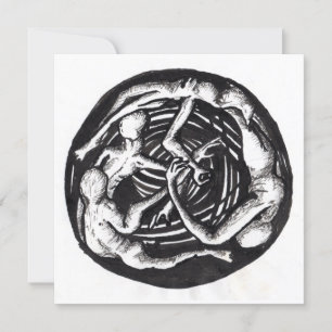 Spiralling Descent, Flat Card