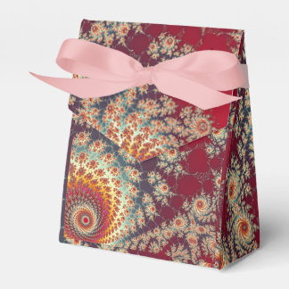 Spiralling Floral Pattern Favour Box