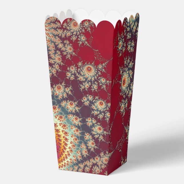 Spiralling Floral Pattern Favour Box (Front)