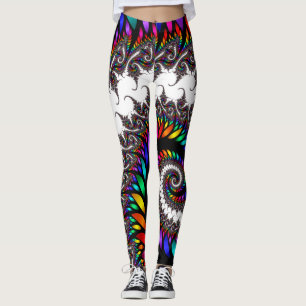 Spiralling Fractal Leggings