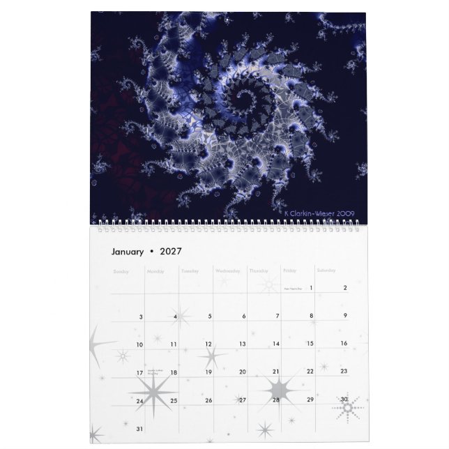 SPIRALS  2009 CALENDAR (Jan 2027)