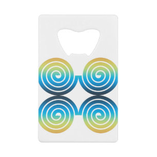 SPIRALS BLUE GREEN PATTERN