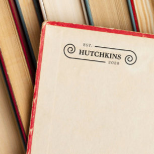 Spirals Family Name Year Established Self-inking Stamp