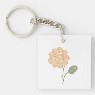 Spirals of Life and Bloom Key Ring