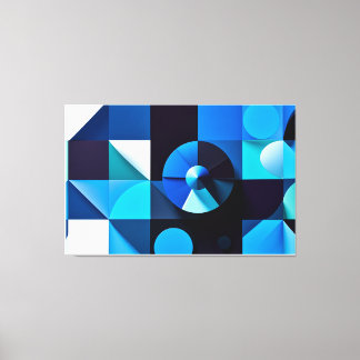 Spirals of Serenity - Abstract Art Canvas Print