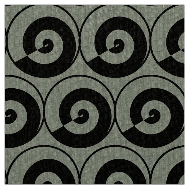 Spirals, snails, circles fabric (Swatch)