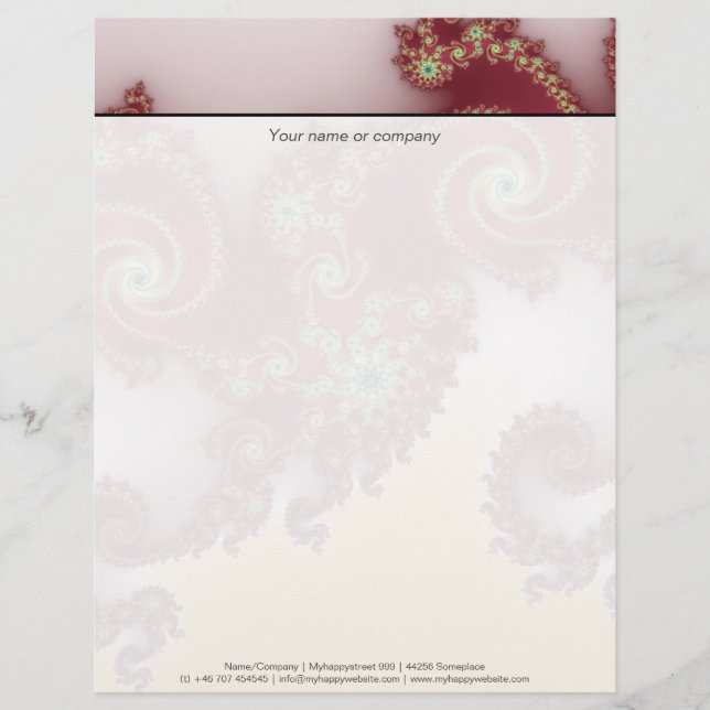 Spiraly Goodnes Letterhead Design (Front)