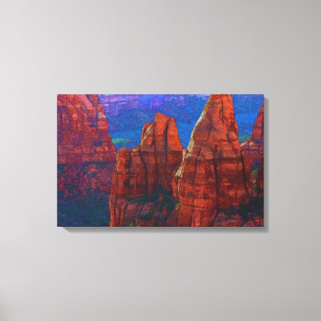 Spires at Colorado National Monument. Canvas Print (Front)