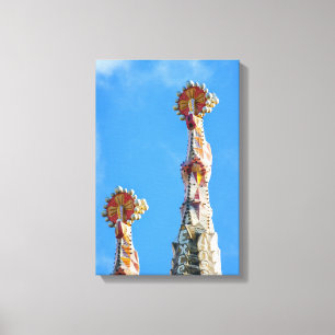 Spires of La Sagrada Familia in Barcelona, Spain Canvas Print