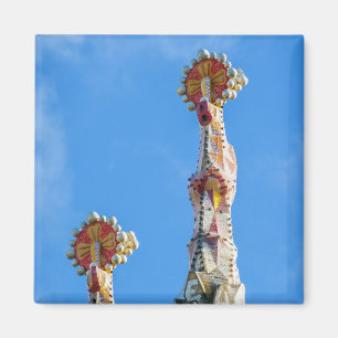 Spires of La Sagrada Familia in Barcelona, Spain Magnet