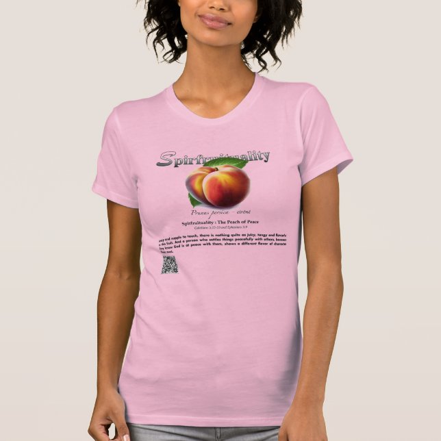 Spirfruituality : The Peach of Peace T-Shirt (Front)