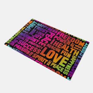 Spirit Affirmations of life coloured + your Doormat