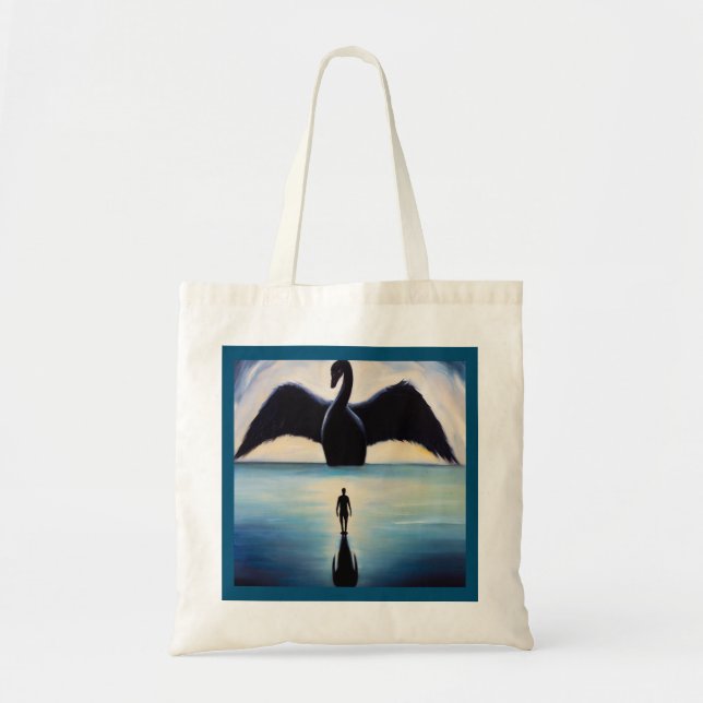 Spirit Animal Black Swan 1 Tote Bag (Front)