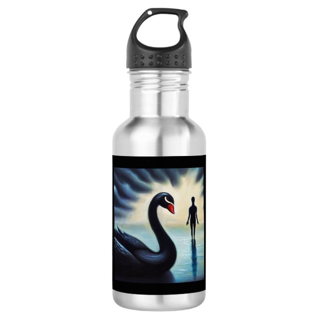 Spirit Animal Black Swan 2 532 Ml Water Bottle (Front)