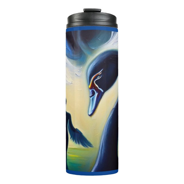 Spirit Animal Black Swan 4 Thermal Tumbler (Front)