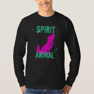 Spirit Animal Celestial Wolf Animals Comfort Cute  T-Shirt