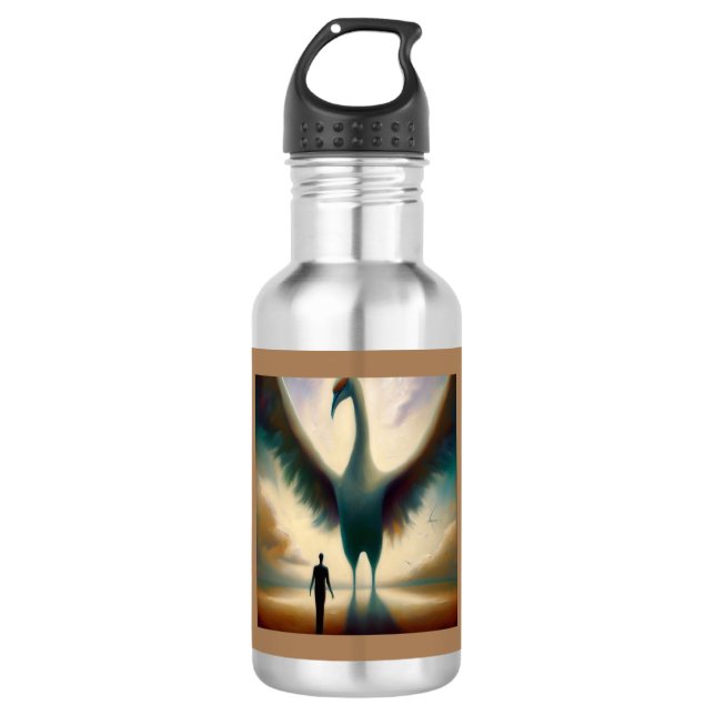Spirit Animal Crane 1 532 Ml Water Bottle (Front)