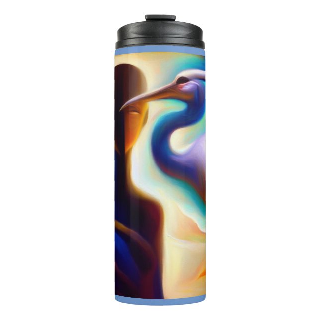 Spirit Animal Crane 3 Thermal Tumbler (Front)